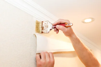 Pose de papier peint à Amancy — revêtements muraux et toiles de verre